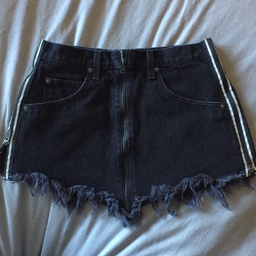Black Jean LF Skirt